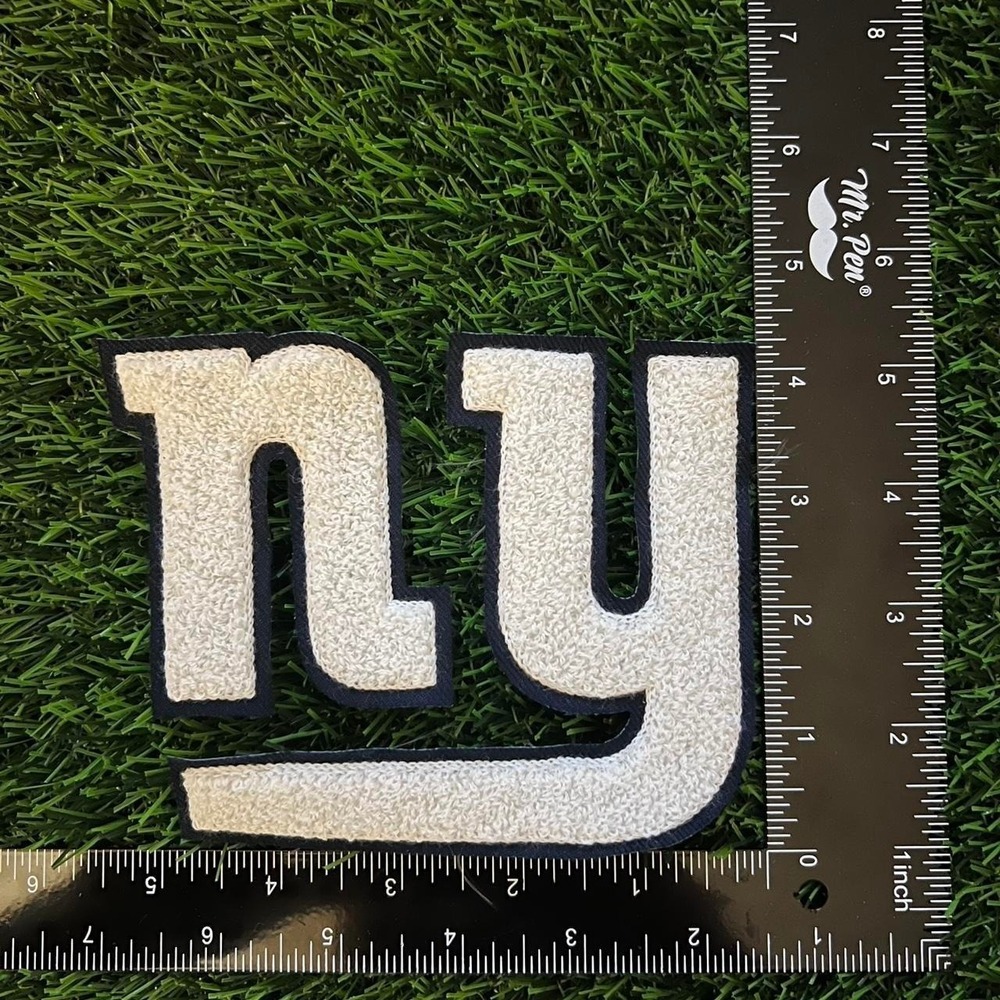 New York Giants glitter (NOT IRON ON) patch